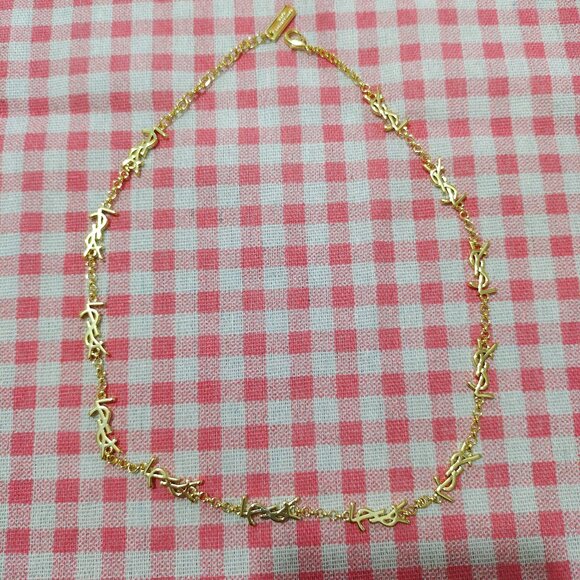 Yves Saint Laurent Gold Necklace - Picture 1 of 9